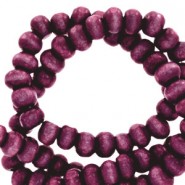Houten kralen rond 8mm Tillandsia purple
